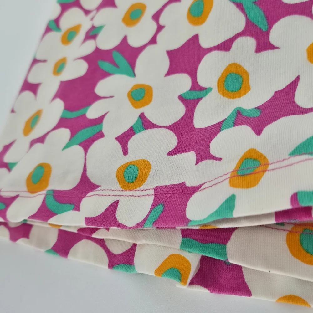 Hanna Anderson Floral Pocket‎ Dress | Pink Retro Daisy Cotton Twirl Dress Sz 10